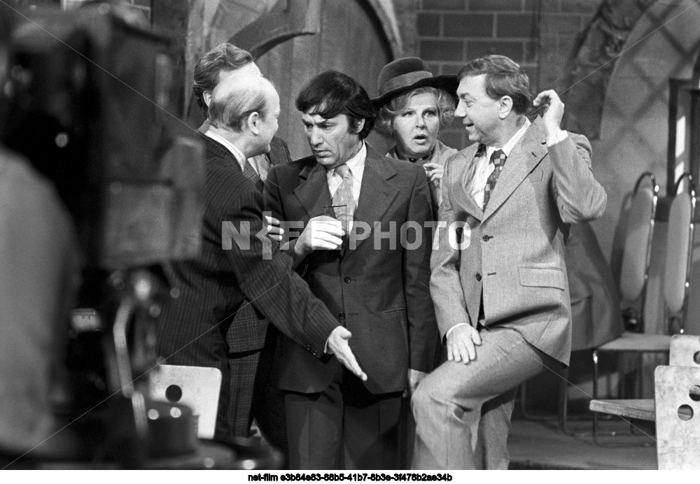 Съемки передачи "Кабачок "13 стульев" на Центральном телевидении СССР