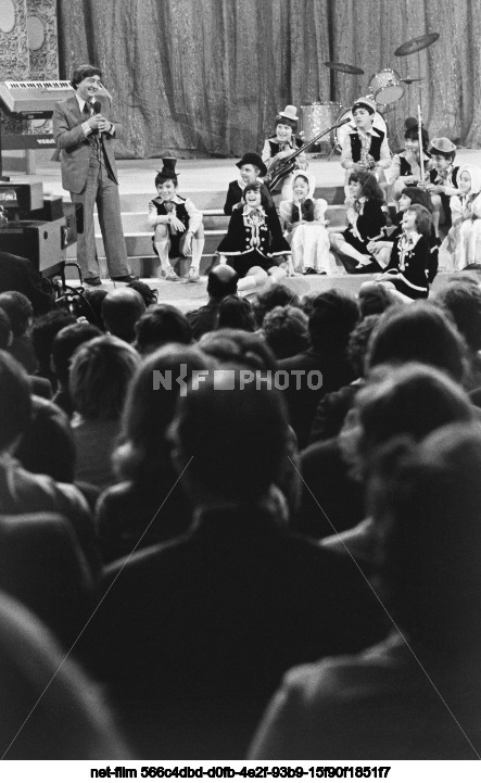 Filming of the TV show "Around Laughter" in Moscow