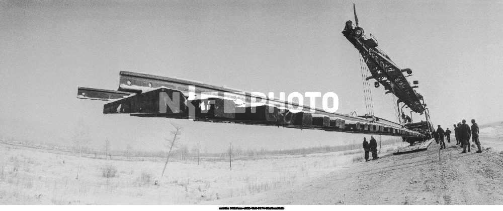 Строительство Байкало-Амурской магистрали