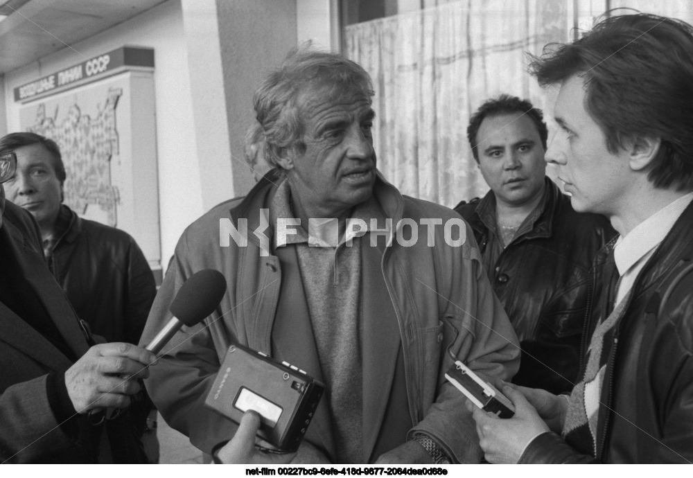 J.-P. Belmondo's visit to the USSR