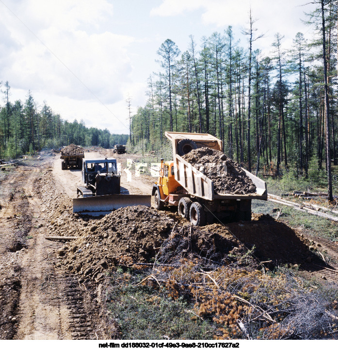 Строительство Байкало-Амурской магистрали