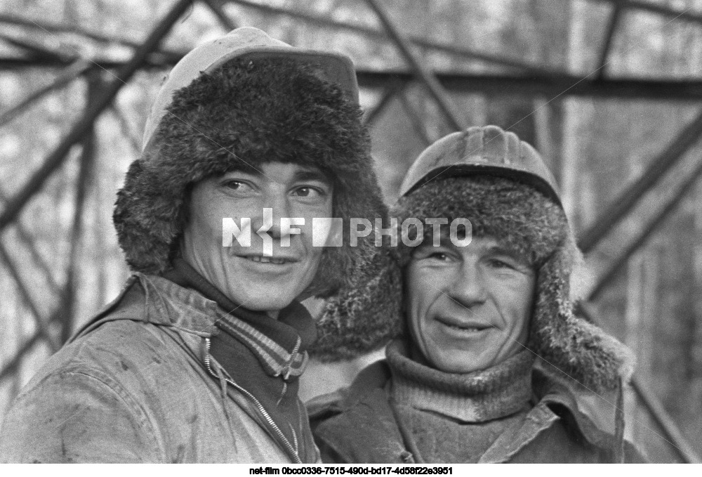 Builders of the Bratsk-Khani energy bridge in the Chita region
