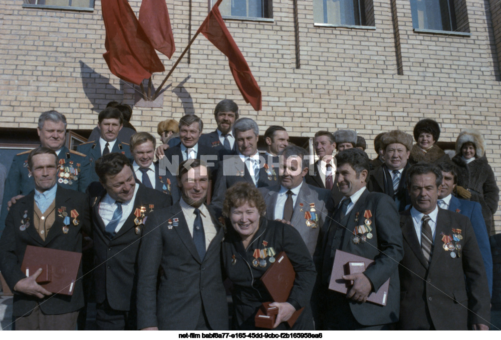 Awarding of the builders of the Baikal-Amur Mainline in Tynda