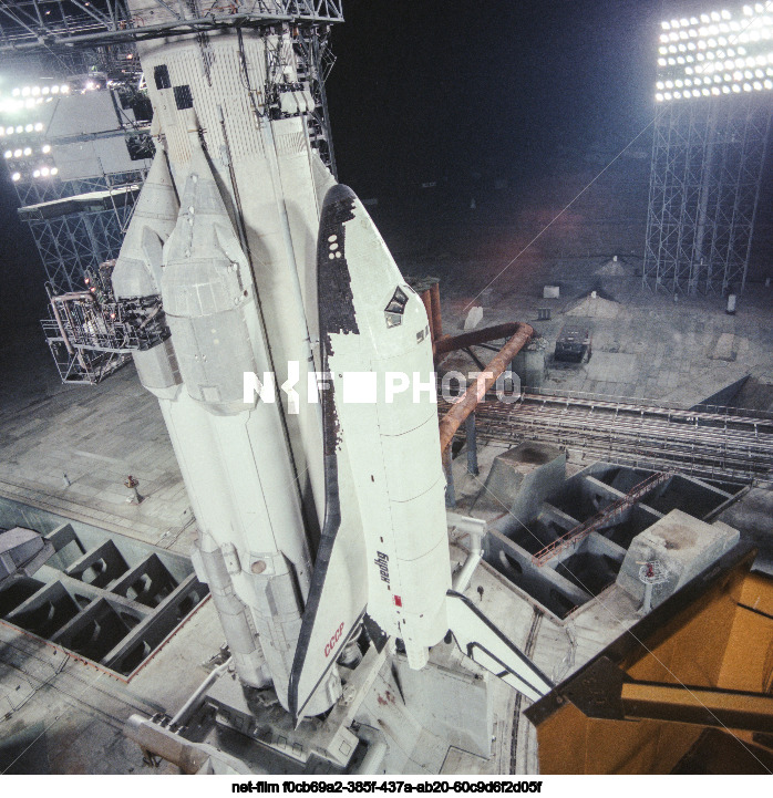 Preparations for the launch of the Energia-Buran space system at Baikonur