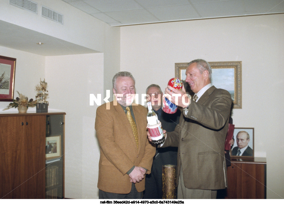 Signing of an agreement between the news agencies ITAR-TASS and BTA in Moscow