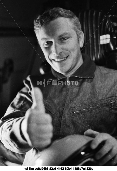 Soviet military pilot A. Vishnyakov