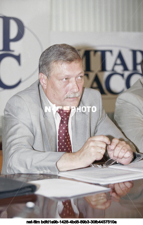 Press conference of B.A. Melnikov in Moscow