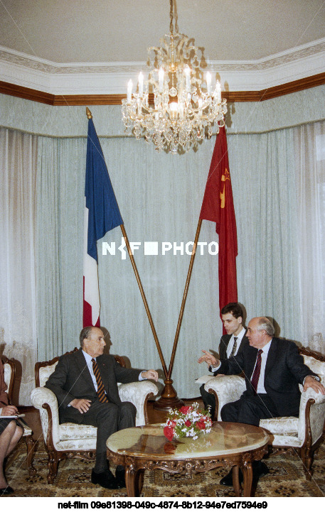 Visit of F. Mitterrand to the USSR