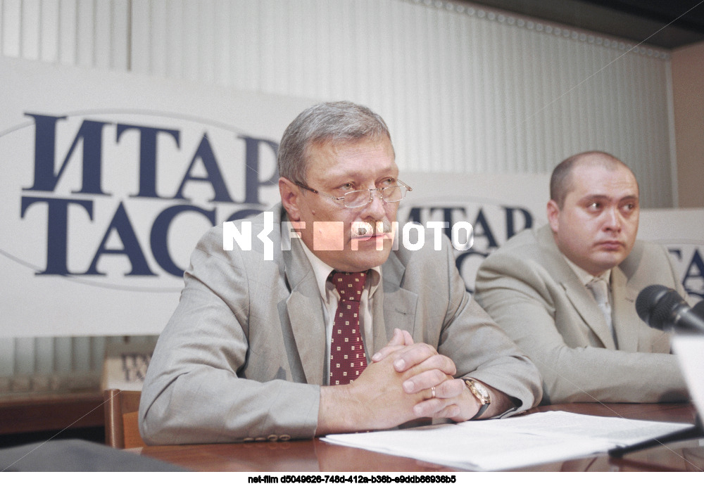 Press conference of B.A. Melnikov in Moscow