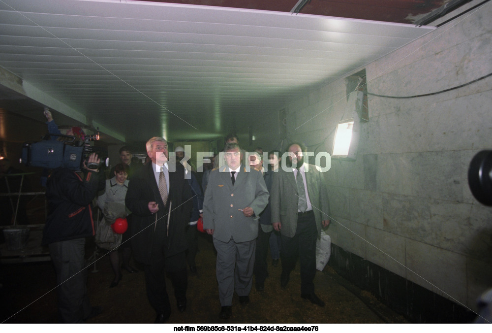 Строительство станции "Парк Победы" Московского метрополитена