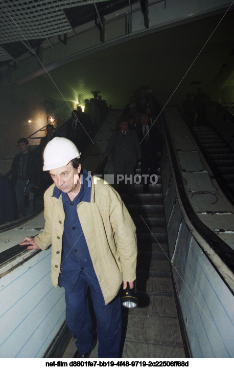 Строительство станции "Парк Победы" Московского метрополитена