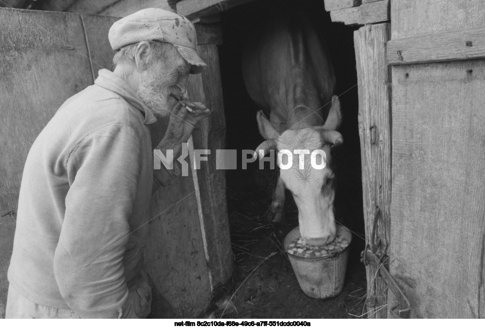 Resident of the village of Sosnovets V.F. Filippov