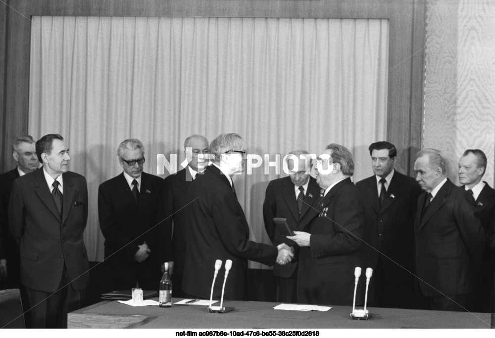 Awarding of M.A. Suslov in the Kremlin