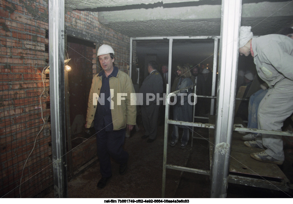 Строительство станции "Парк Победы" Московского метрополитена