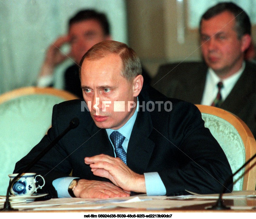 Meeting of Prime Minister V.V. Putin and members of the Federation Council in Moscow