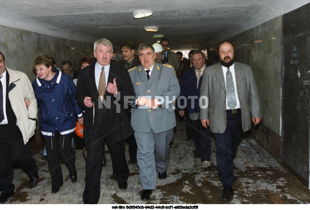 Строительство станции "Парк Победы" Московского метрополитена