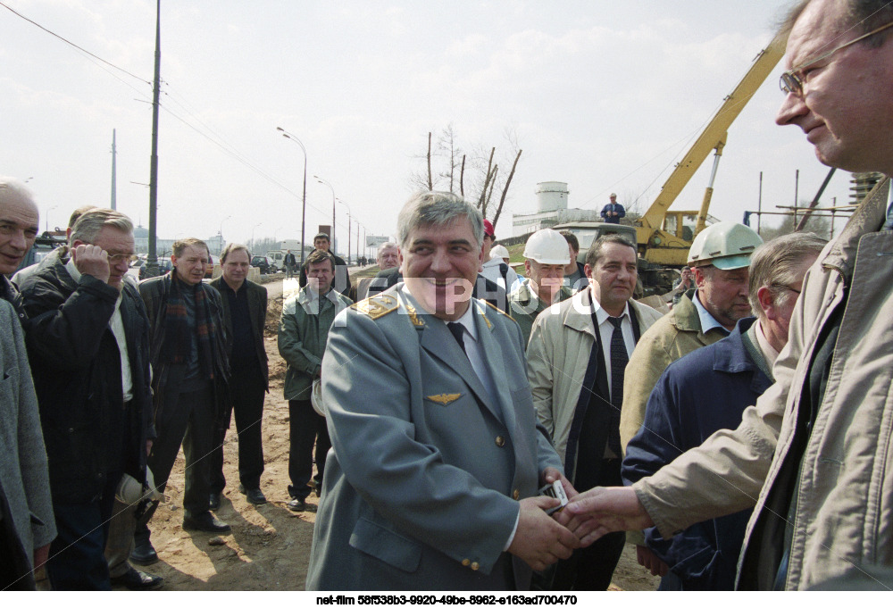 Строительство станции "Парк Победы" Московского метрополитена