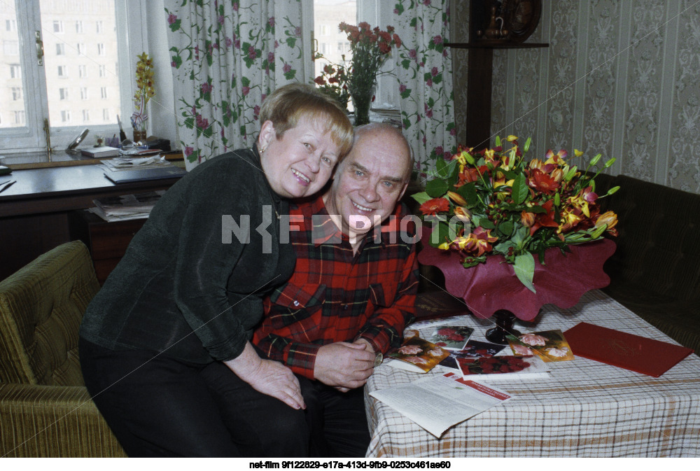 Composer A.N. Pakhmutova and poet N.N. Dobronravov