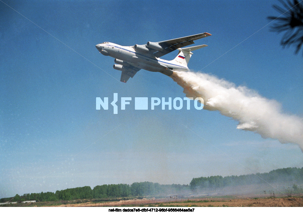Показательные учения спасателей в Московской области