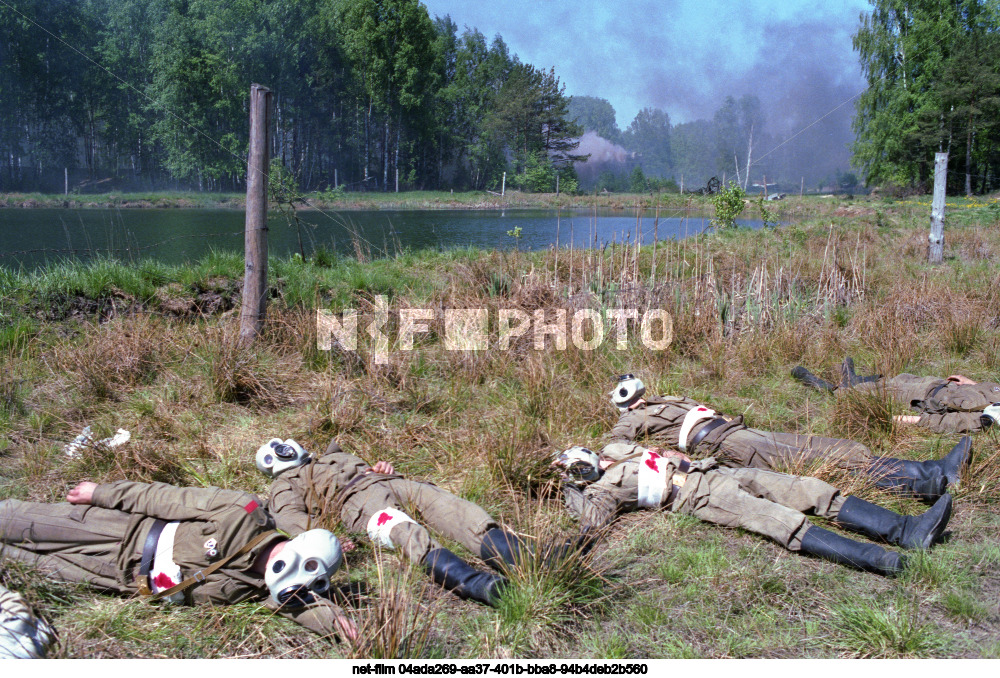 Показательные учения спасателей в Московской области