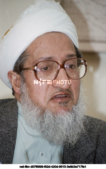 Афганский политик С. Моджаддеди