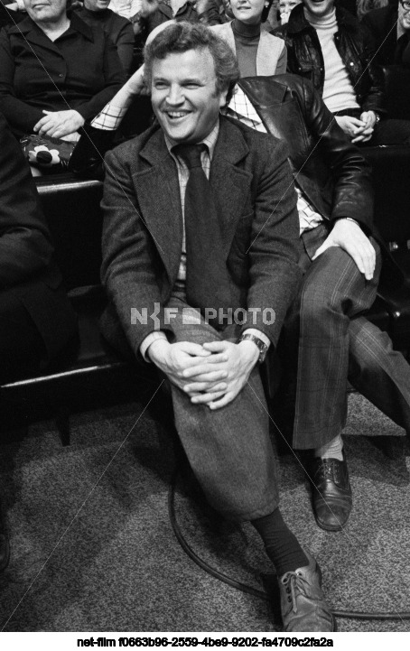 Filming of the TV show "Around Laughter" in Moscow