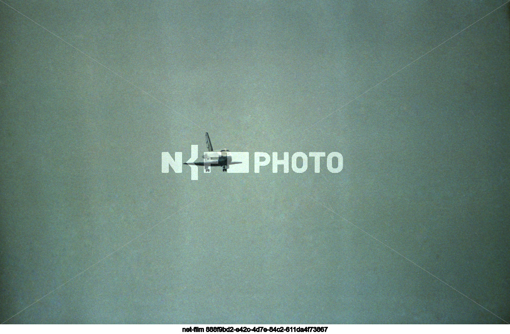 Landing of the reusable orbital spacecraft Buran at Baikonur
