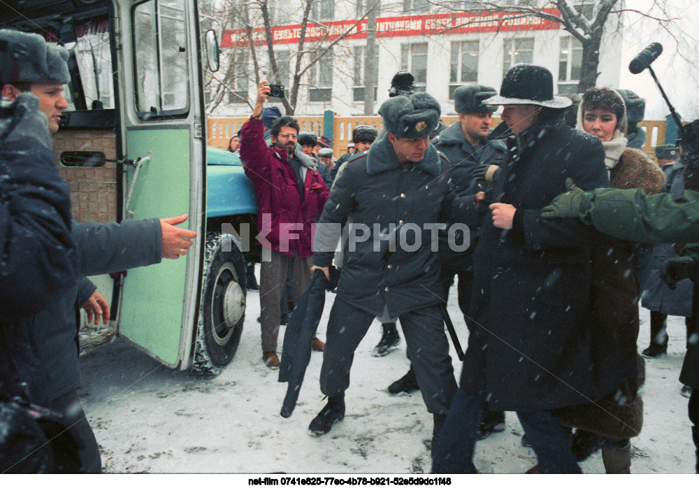 Unauthorized rally of students of M.V. Lomonosov Moscow State University in Moscow