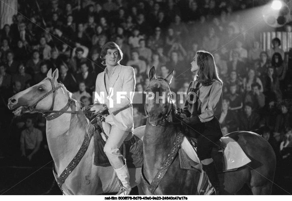 Filming of the New Year's TV show "Attraction" in Moscow