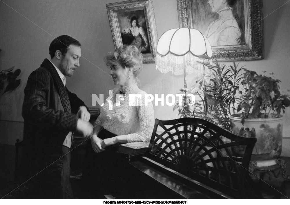 Filming of the feature film "The Kreutzer Sonata" at the Mosfilm studio