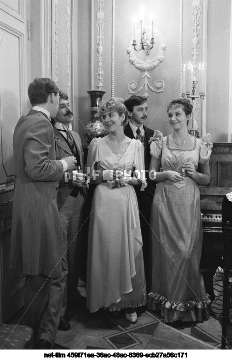 Filming of the feature film "The Kreutzer Sonata" at the Mosfilm studio