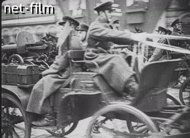 Footage Military parade on Red Square. (1927-1930)