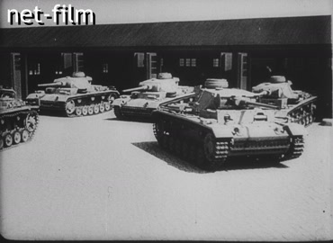 Footage German tanks. (1939-1940)