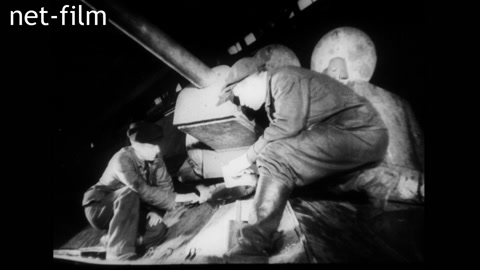 Footage Production of Soviet tanks. (1940)