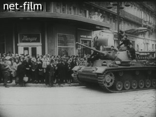 Footage Germans in Paris. (1940)