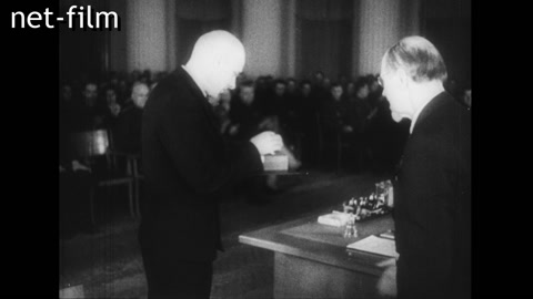 Footage Awarding of Soviet designers. (1942)