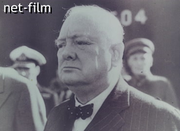 Footage W. Churchill's visit to Moscow. (1942.08)