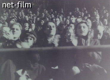 Footage L.Pavlichenko's performance in the USA. (1942)