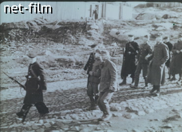 Footage Captured Germans in Murmansk. (1941)