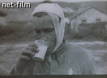 Footage Wounded Soviet soldiers. (1941)