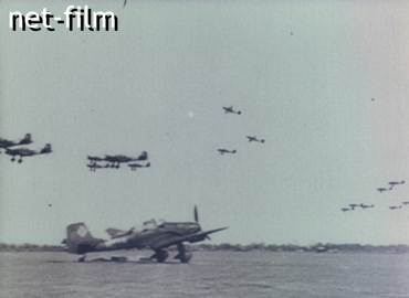 Footage Military operations in winter conditions. (1941-1943)