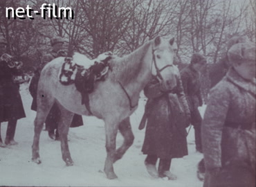 Кинохроника Похороны погибших советских солдат. (1941)