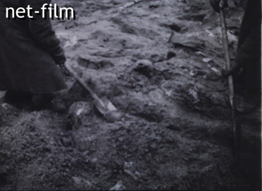 Кинохроника Катынь, захоронение польских офицеров. (1944)