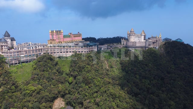Аэросъемка в районе Ba Na Hills, Дананг