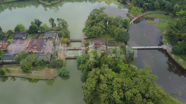 Аэросъемка гробницы Минь Манга