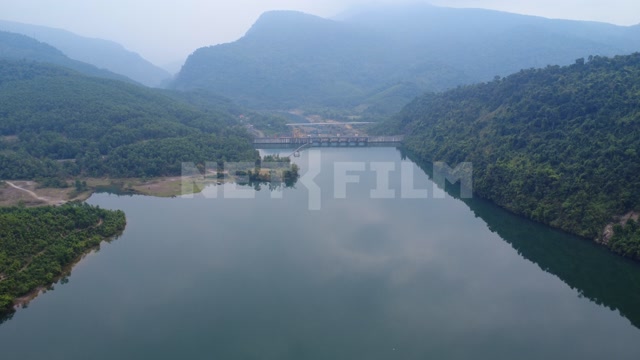 Аэросъемка искусственного водохранилища