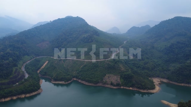 Аэросъемка искусственного водохранилища