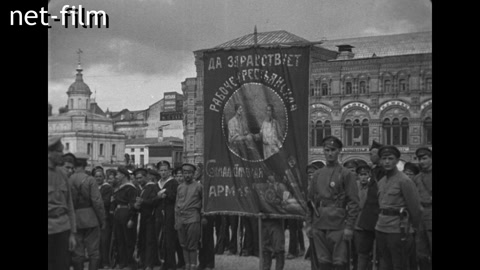 Кинохроника Кинонеделя №20 (фрагмент). (1918)