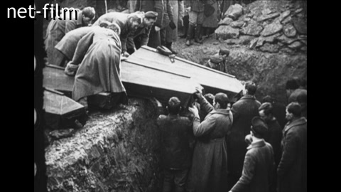 Кинохроника Похороны юнкеров в Петрограде. (1917)