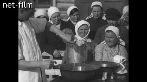 Кинохроника Социалистическая деревня № 5 (фрагмент). (1936)